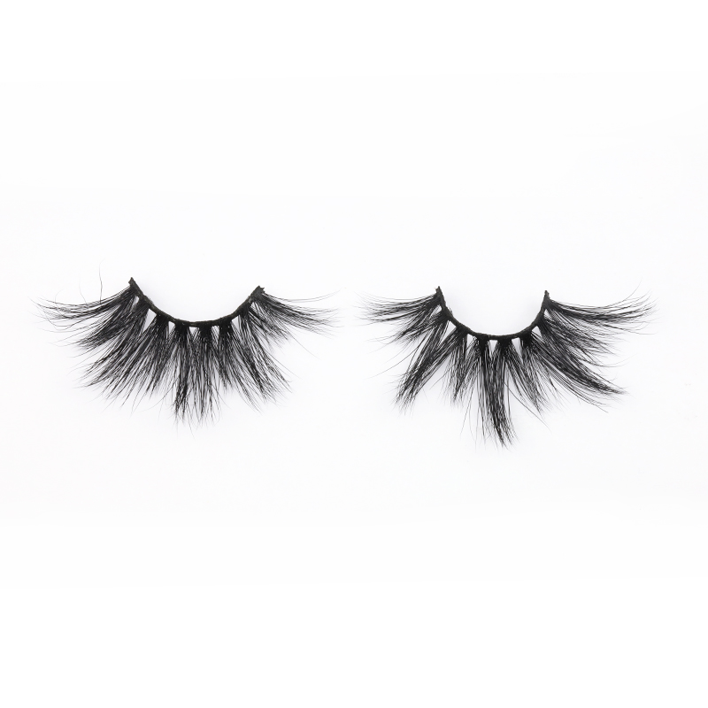 Private Box for 100% Real Mink Fur 25mm Strip Lashes Attractive and Dramactic in the US 25mm Eyelashes YY120